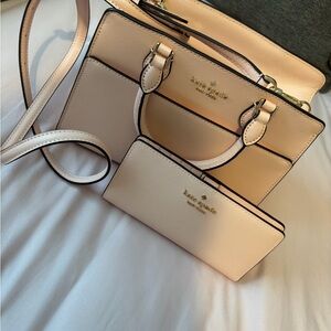 Kate Spade Light Pink Satchel and Wallet